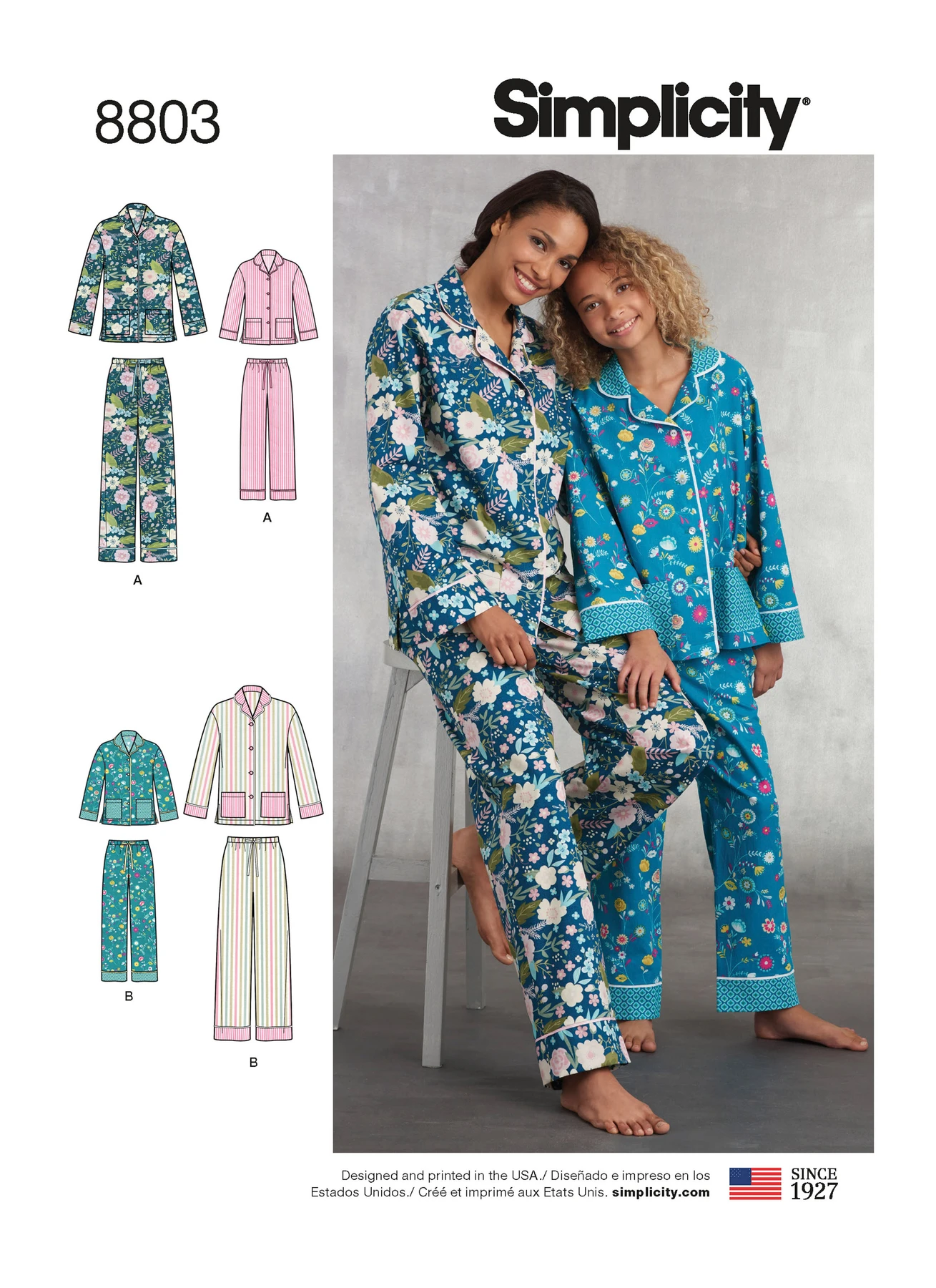 Simplicity Sewing Pattern Girls' & Misses' Lounge Pants and Shirt 1 Simplicity Sewing Pattern Girls' & Misses' Lounge Pants and Shirt