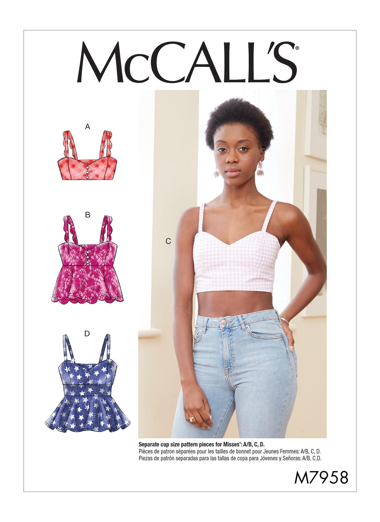 McCall's Sewing Pattern Misses' Tops 1 McCall's Sewing Pattern Misses' Tops