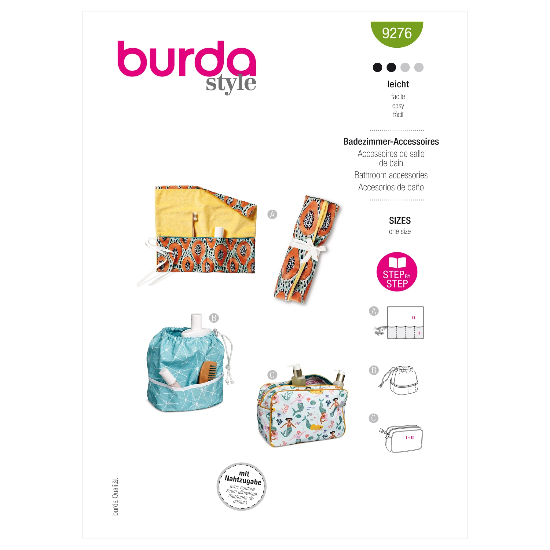Burda Style Sewing Pattern Bathroom Accessories