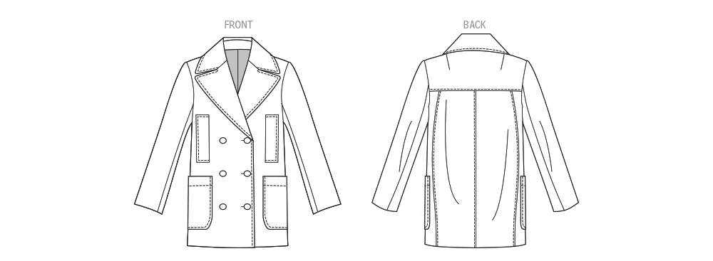 Vogue Patterns Misses' Double-Breasted Jacket (PDF) 6 Vogue Patterns Misses' Double-Breasted Jacket (PDF)