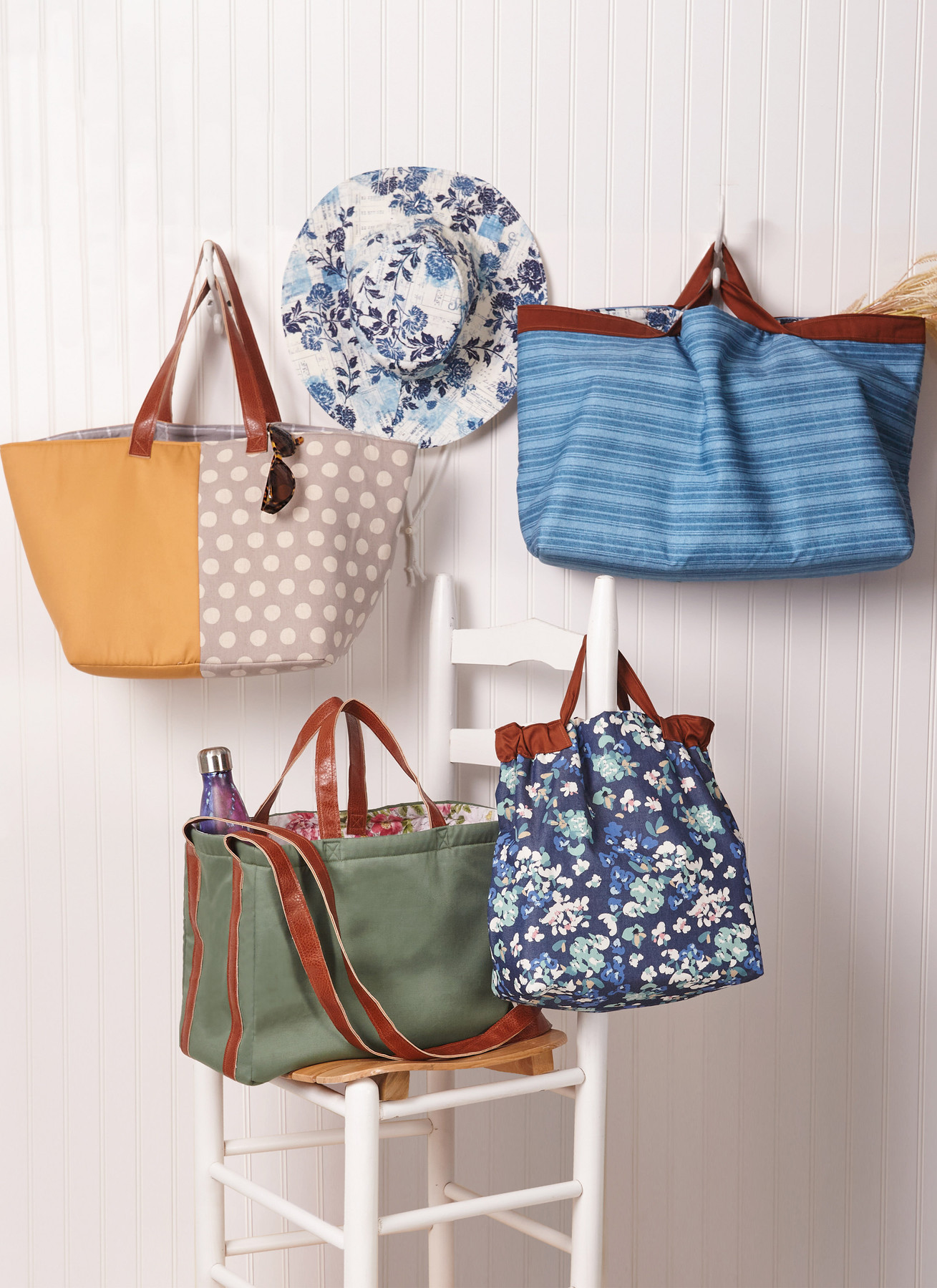 McCall's Sewing Pattern Tote Bags and Hat 2 McCall's Sewing Pattern Tote Bags and Hat