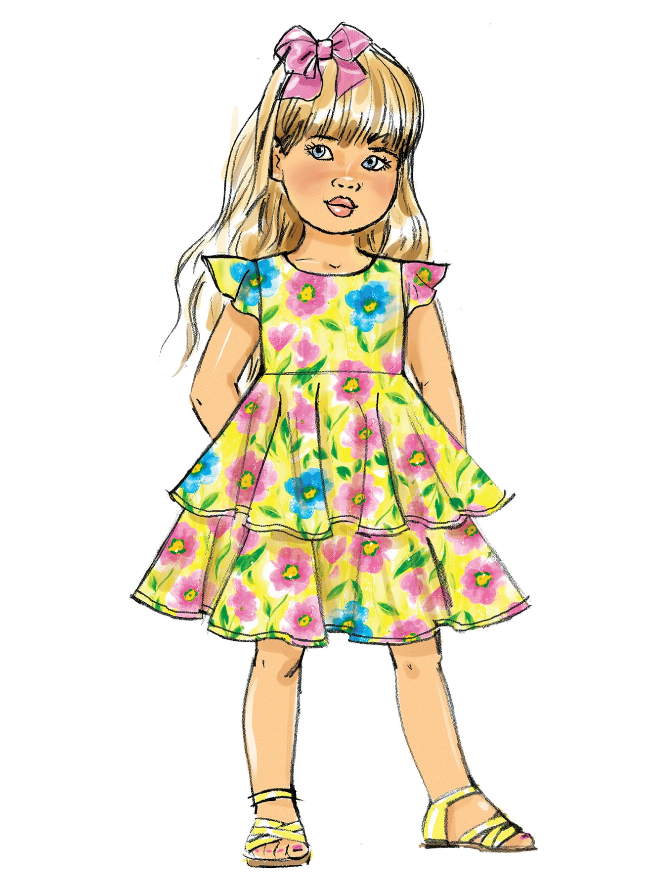 Butterick Sewing Pattern Children's/Girls' Flared Dresses (PDF) 6 Butterick Sewing Pattern Children's/Girls' Flared Dresses (PDF)