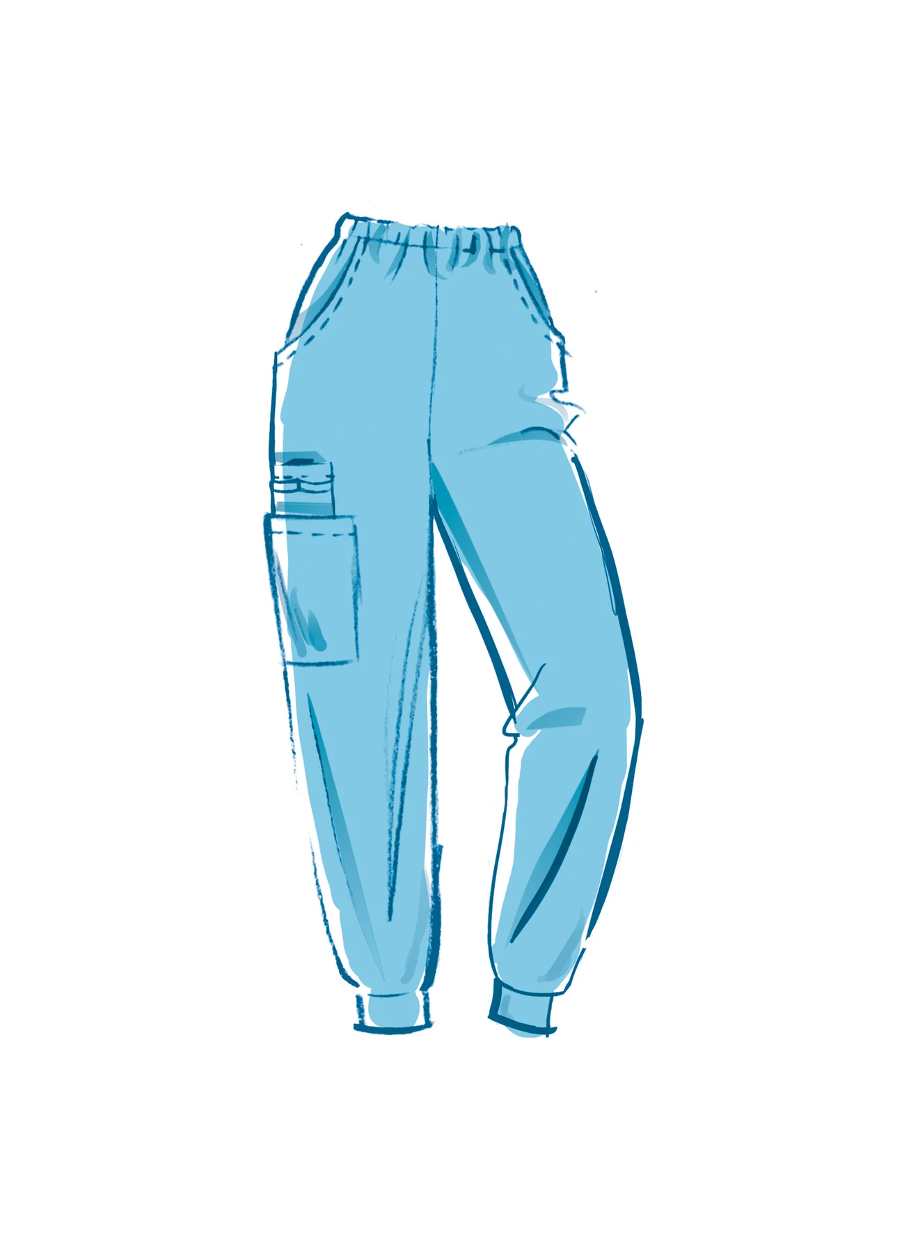 McCall's Sewing Pattern Misses' Knit Scrub Tops, Pants, Jogger and Cap 4 McCall's Sewing Pattern Misses' Knit Scrub Tops, Pants, Jogger and Cap