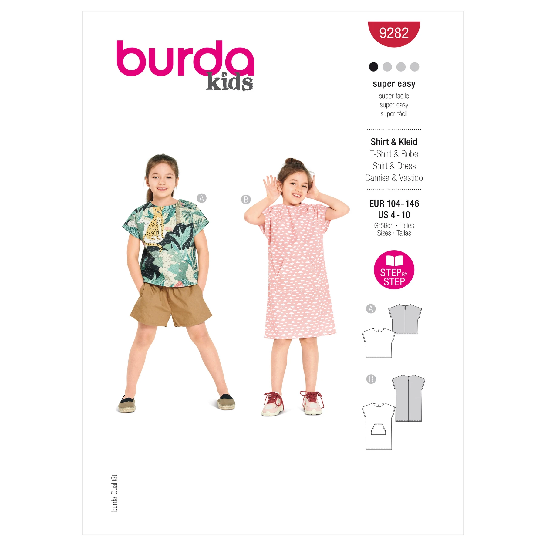 Burda Style Sewing Pattern Children's Top & Dress 20 Burda Style Sewing Pattern Children's Top & Dress