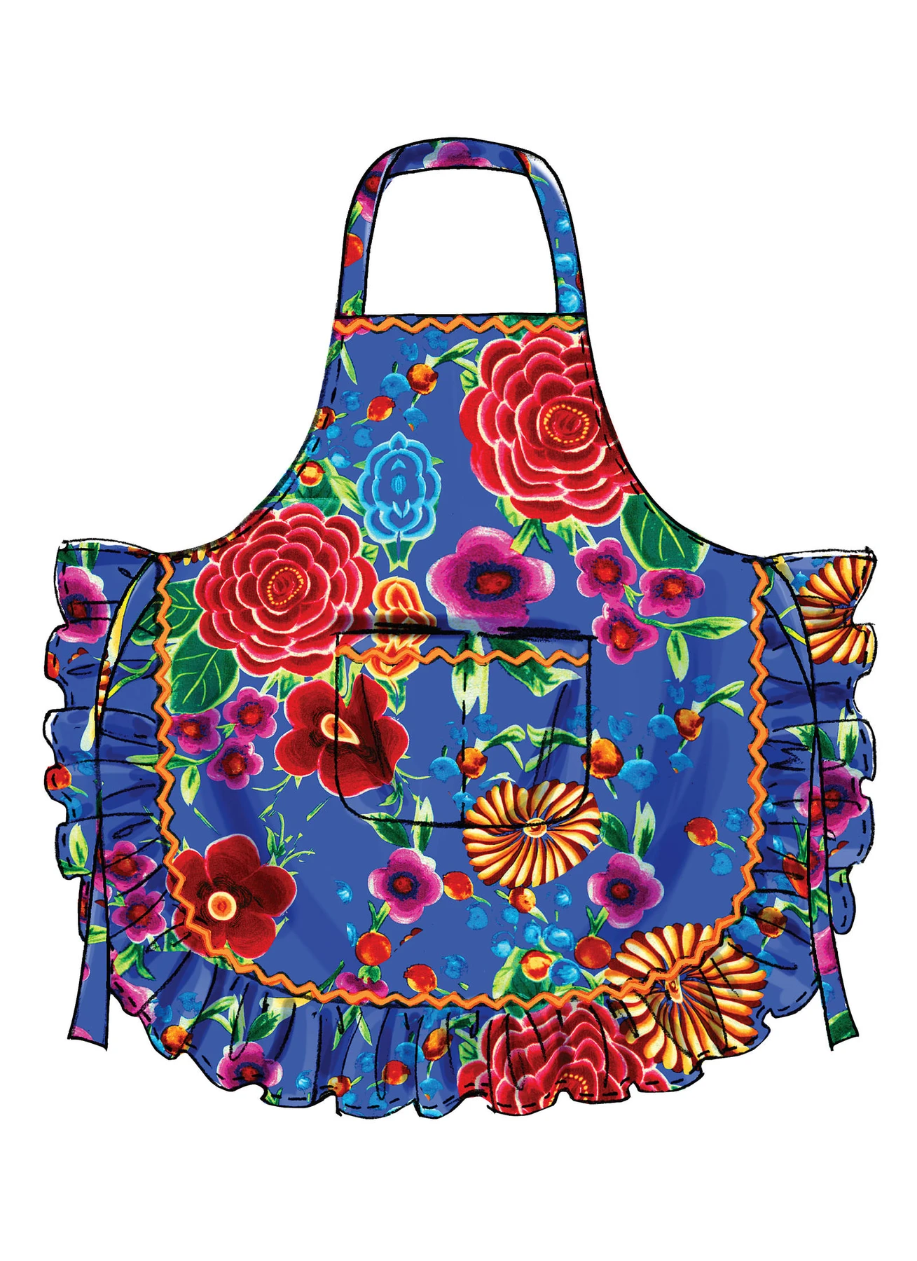 McCall's Sewing Pattern Curved-Hem Aprons 4 McCall's Sewing Pattern Curved-Hem Aprons
