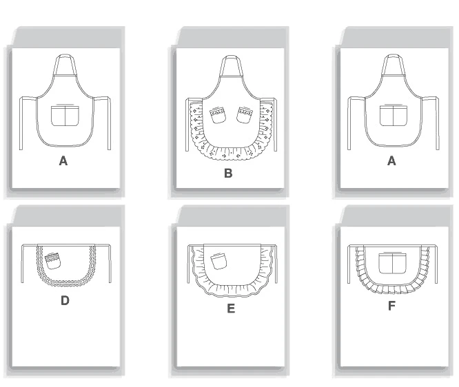 McCall's Sewing Pattern Curved-Hem Aprons 9 McCall's Sewing Pattern Curved-Hem Aprons