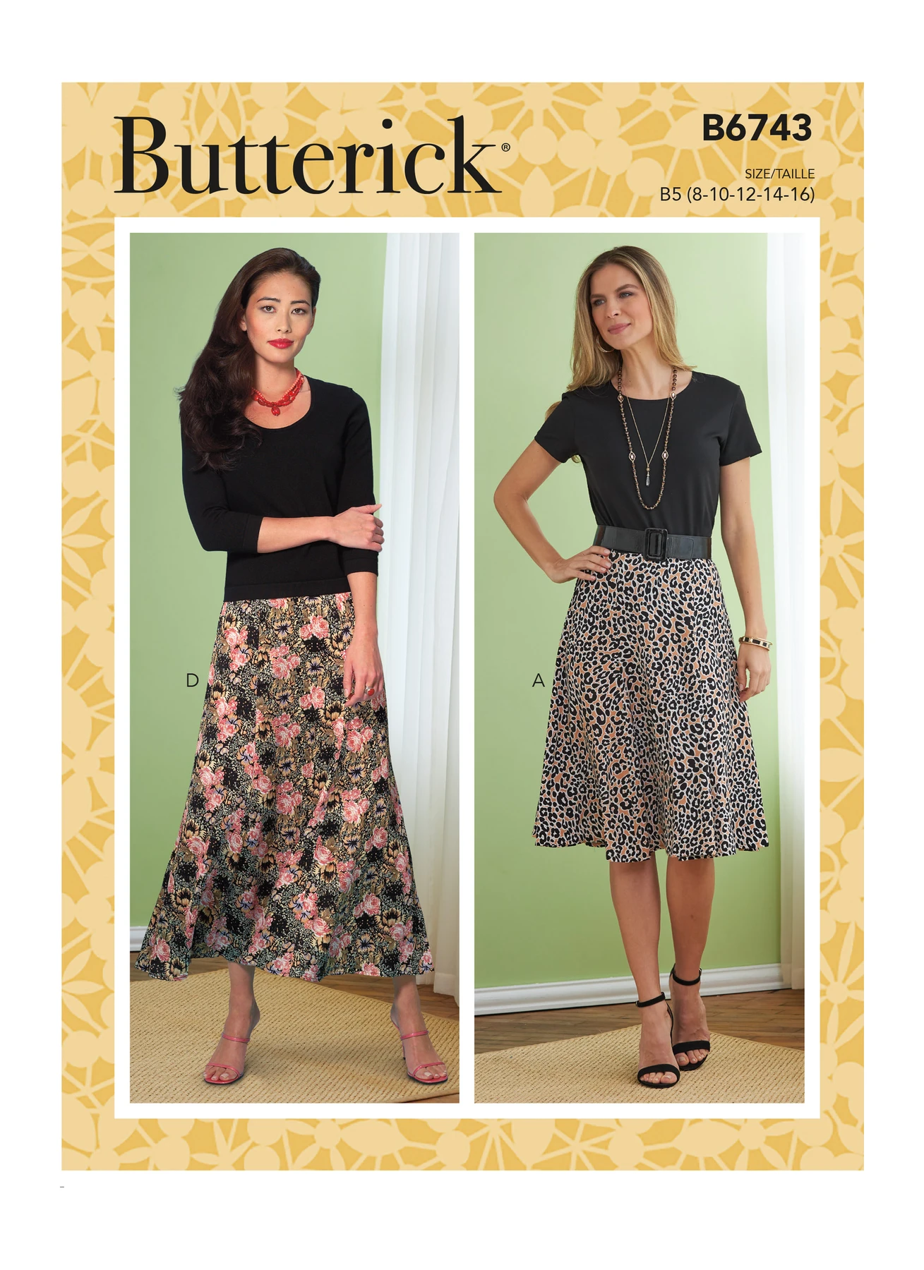 Butterick Sewing Pattern Misses'/Misses' Petite Gored Skirts 1 Butterick Sewing Pattern Misses'/Misses' Petite Gored Skirts