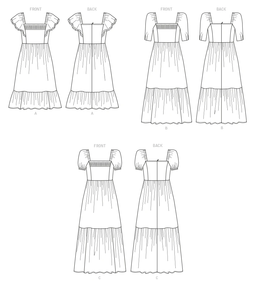 Butterick Sewing Pattern Misses' Dress (PDF) 6 Butterick Sewing Pattern Misses' Dress (PDF)