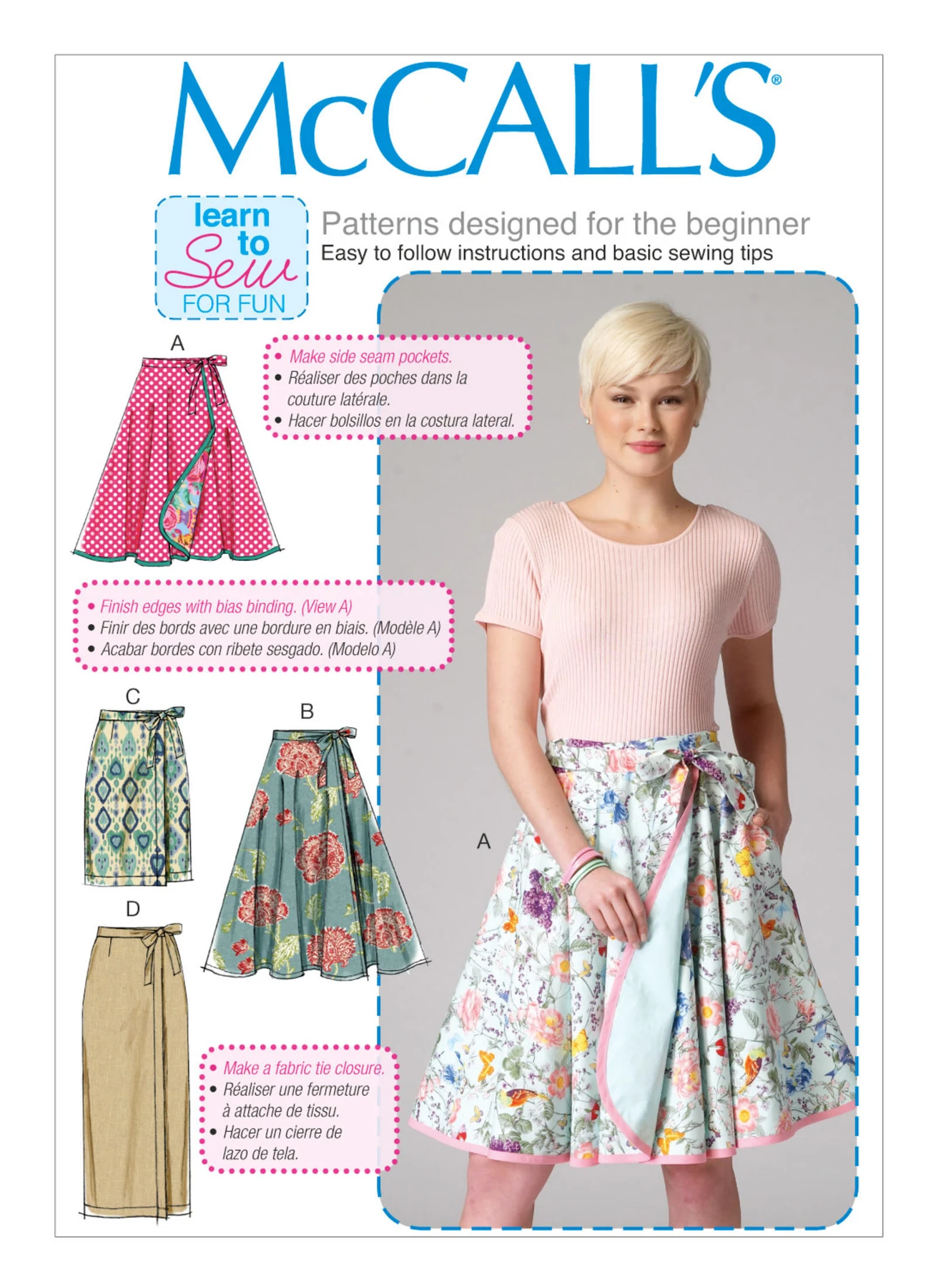 McCall's Sewing Pattern Misses' Wrap Skirts (PDF) 1 McCall's Sewing Pattern Misses' Wrap Skirts (PDF)