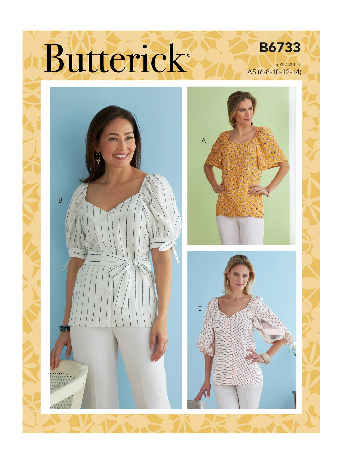 Butterick Sewing Pattern Misses' Top (PDF) 1 Butterick Sewing Pattern Misses' Top (PDF)