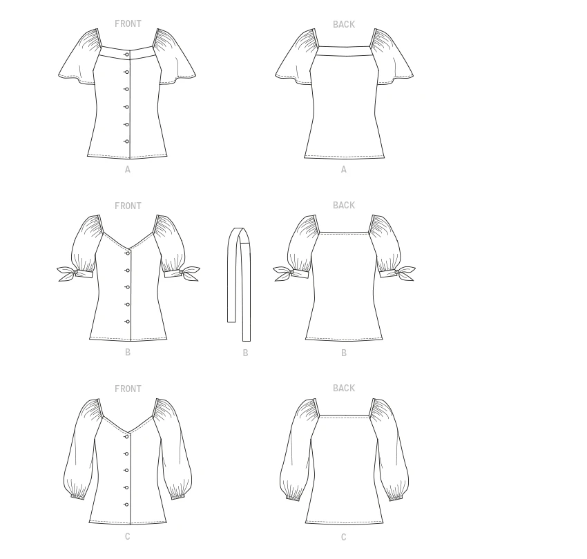 Butterick Sewing Pattern Misses' Top (PDF) 11 Butterick Sewing Pattern Misses' Top (PDF)