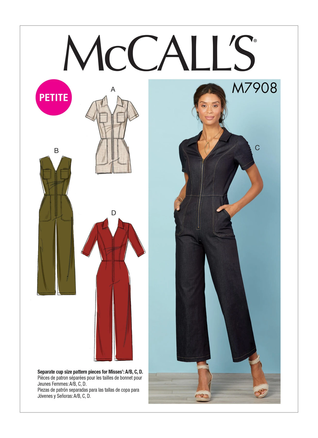 McCall's Sewing Pattern Misses'/Miss Petite Jumpsuits 1 McCall's Sewing Pattern Misses'/Miss Petite Jumpsuits