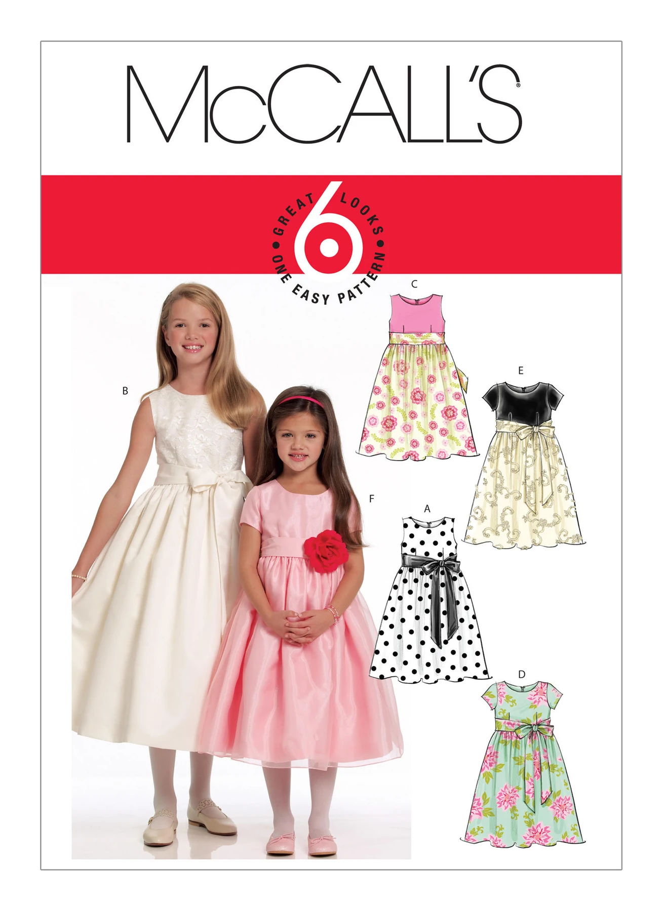 McCall's Sewing Pattern Children's/Girls' Dirndl Dresses and Sash (PDF) 1 McCall's Sewing Pattern Children's/Girls' Dirndl Dresses and Sash (PDF)