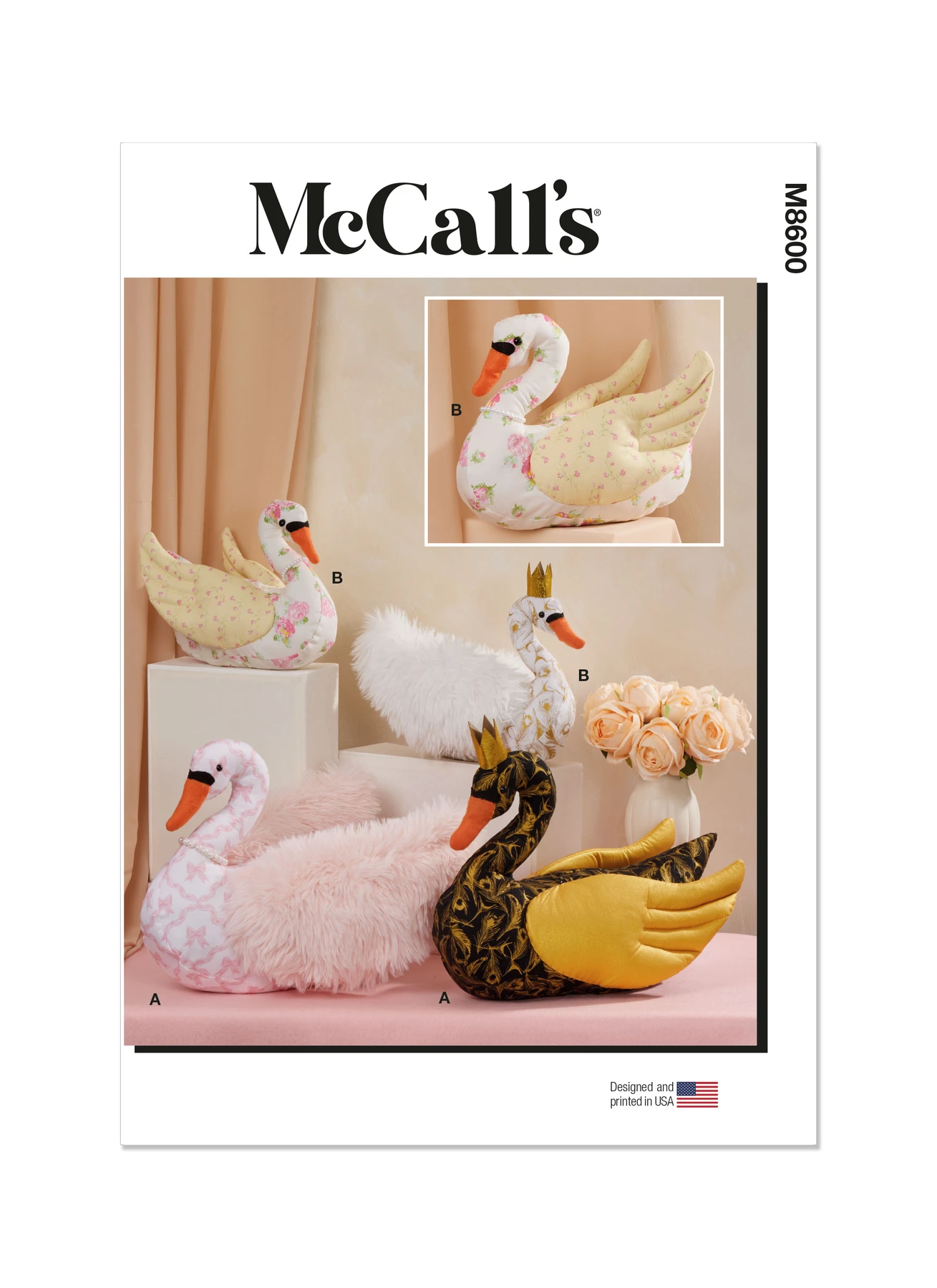 McCall's Sewing Pattern Plush Swans in Two Sizes (PDF) 1 McCall's Sewing Pattern Plush Swans in Two Sizes (PDF)