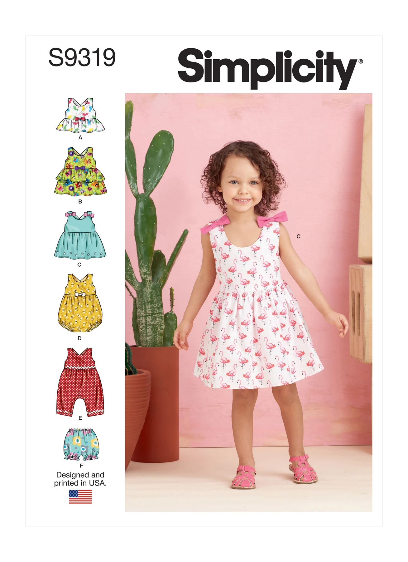 Simplicity Sewing Pattern Toddlers' Criss-Cross Top, Dresses, Rompers and Panties 1 Simplicity Sewing Pattern Toddlers' Criss-Cross Top, Dresses, Rompers and Panties