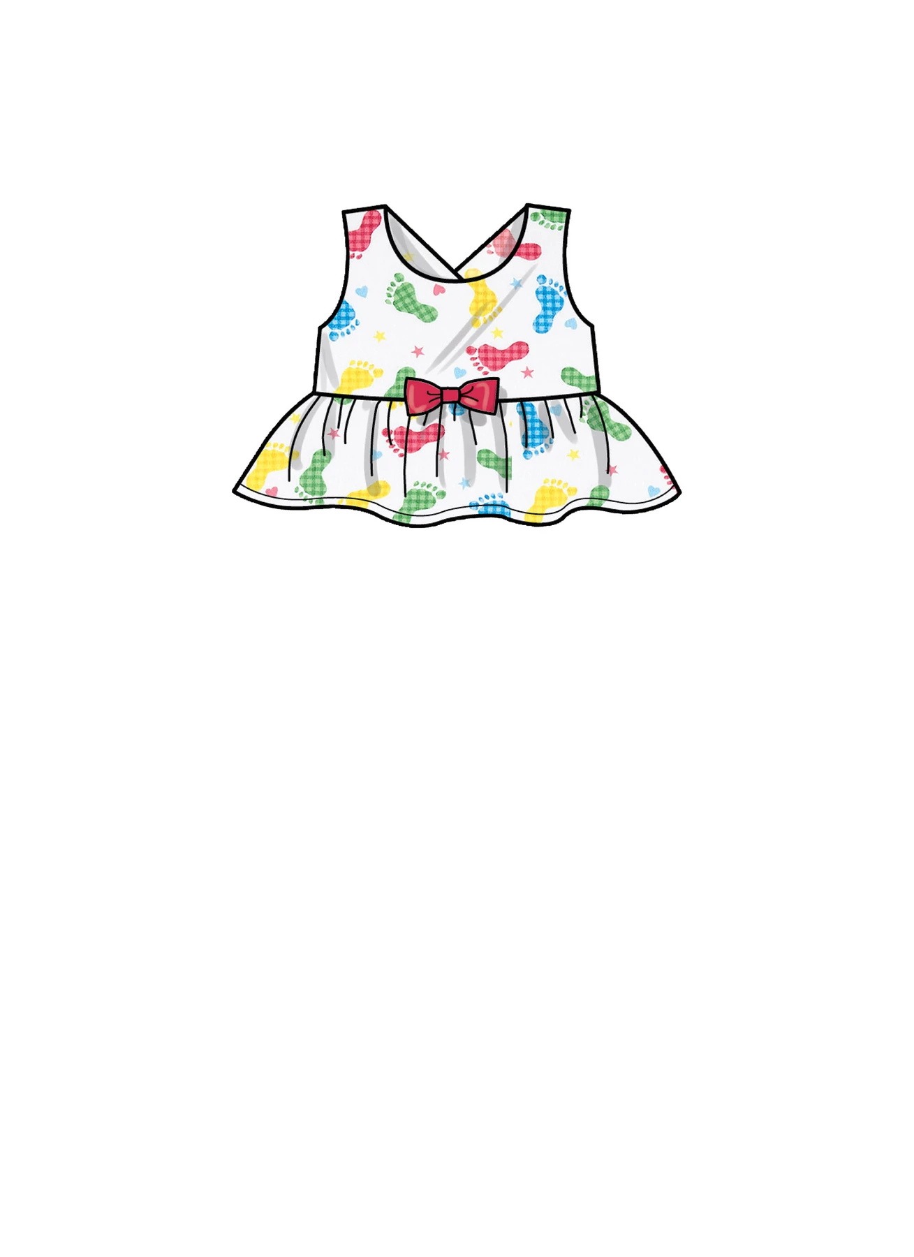 Simplicity Sewing Pattern Toddlers' Criss-Cross Top, Dresses, Rompers and Panties 4 Simplicity Sewing Pattern Toddlers' Criss-Cross Top, Dresses, Rompers and Panties