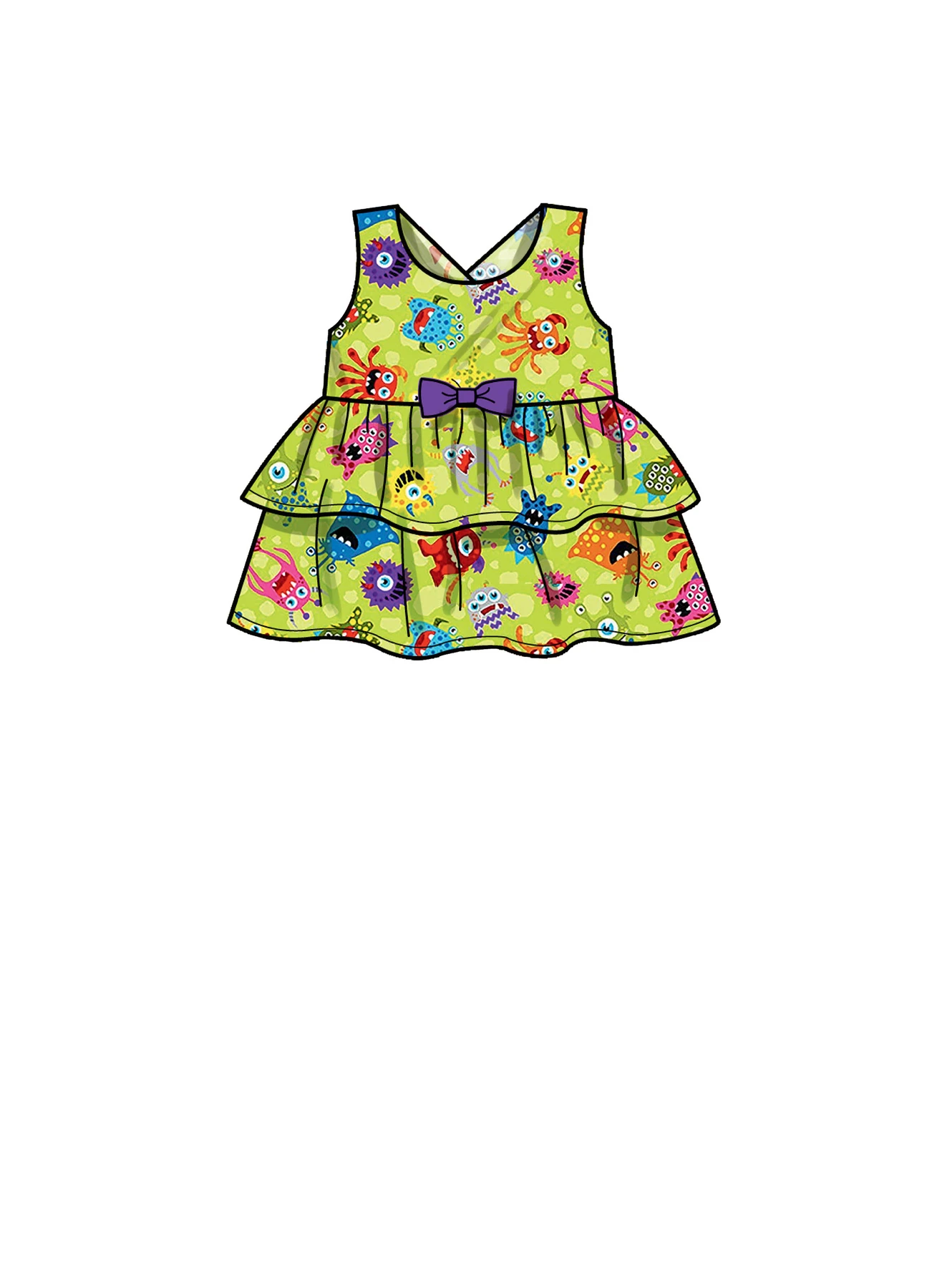 Simplicity Sewing Pattern Toddlers' Criss-Cross Top, Dresses, Rompers and Panties 6 Simplicity Sewing Pattern Toddlers' Criss-Cross Top, Dresses, Rompers and Panties