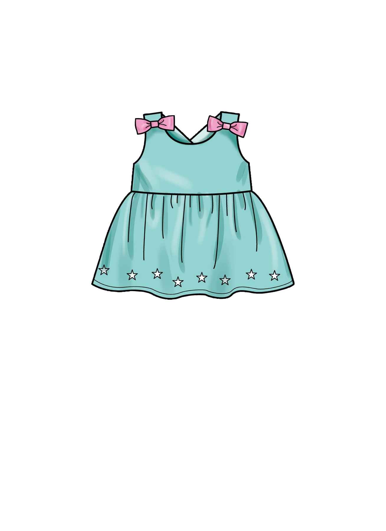 Simplicity Sewing Pattern Toddlers' Criss-Cross Top, Dresses, Rompers and Panties 7 Simplicity Sewing Pattern Toddlers' Criss-Cross Top, Dresses, Rompers and Panties