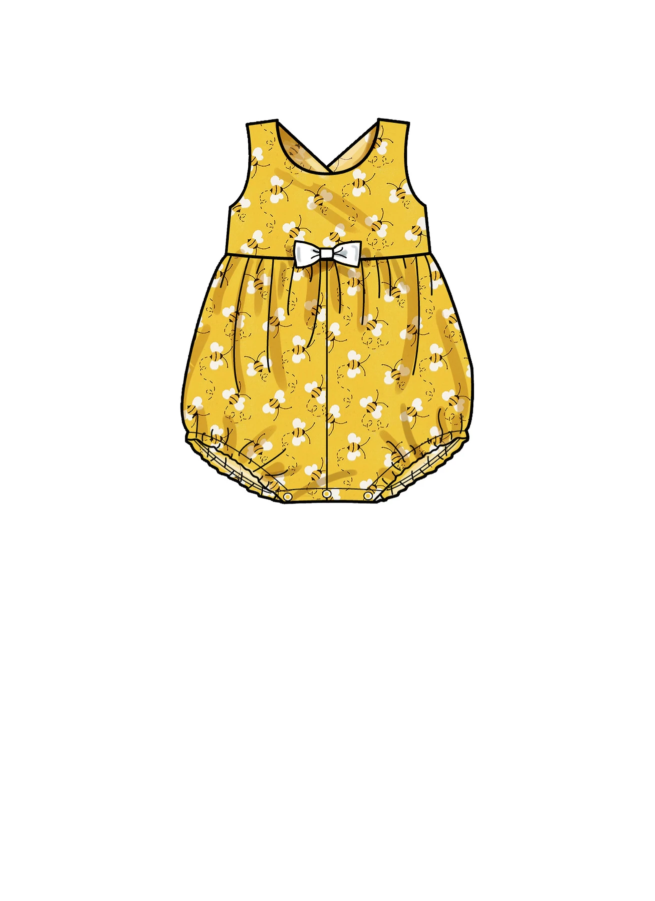 Simplicity Sewing Pattern Toddlers' Criss-Cross Top, Dresses, Rompers and Panties 8 Simplicity Sewing Pattern Toddlers' Criss-Cross Top, Dresses, Rompers and Panties