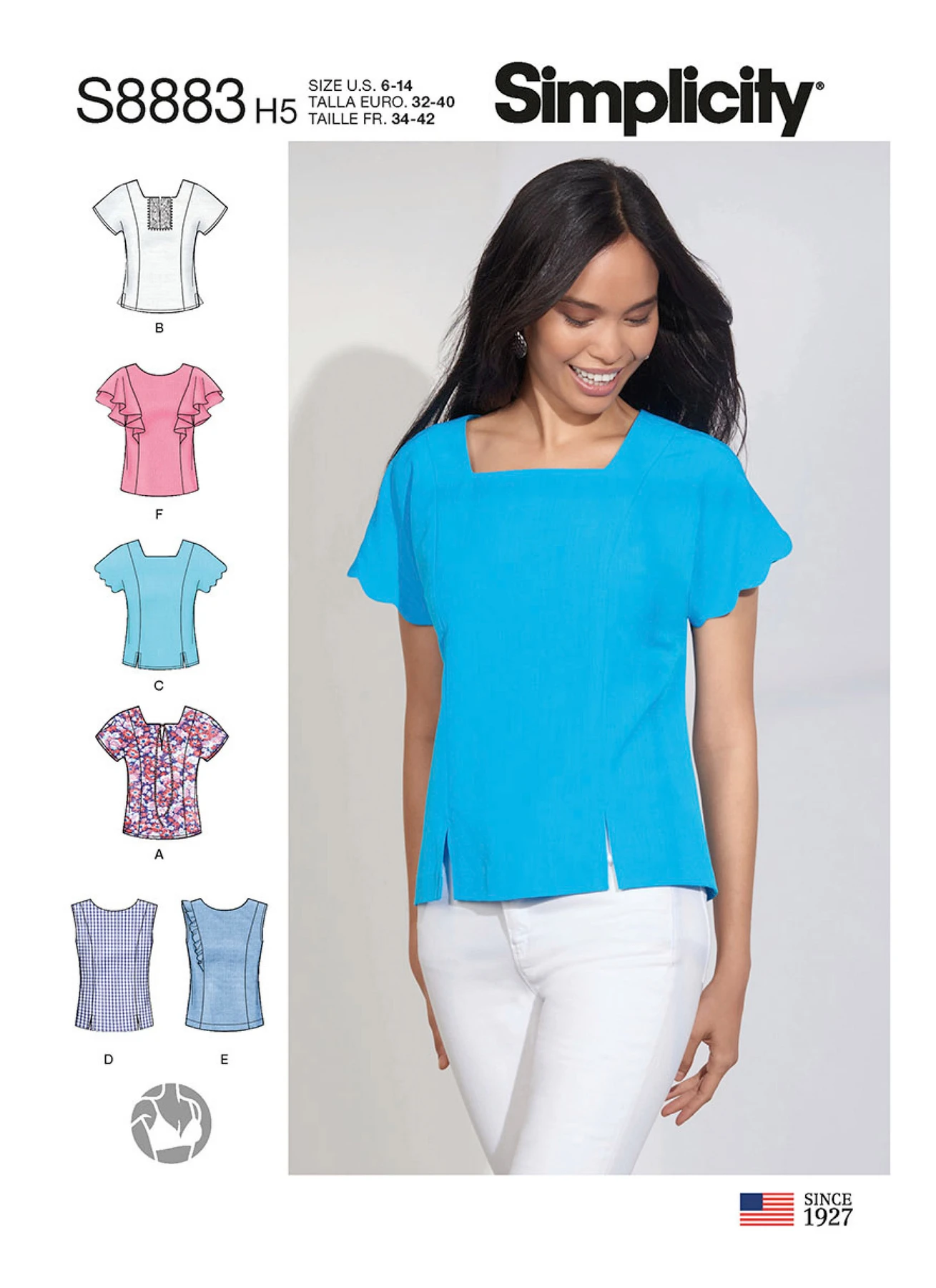Simplicity Sewing Pattern Misses' Tops 1 Simplicity Sewing Pattern Misses' Tops