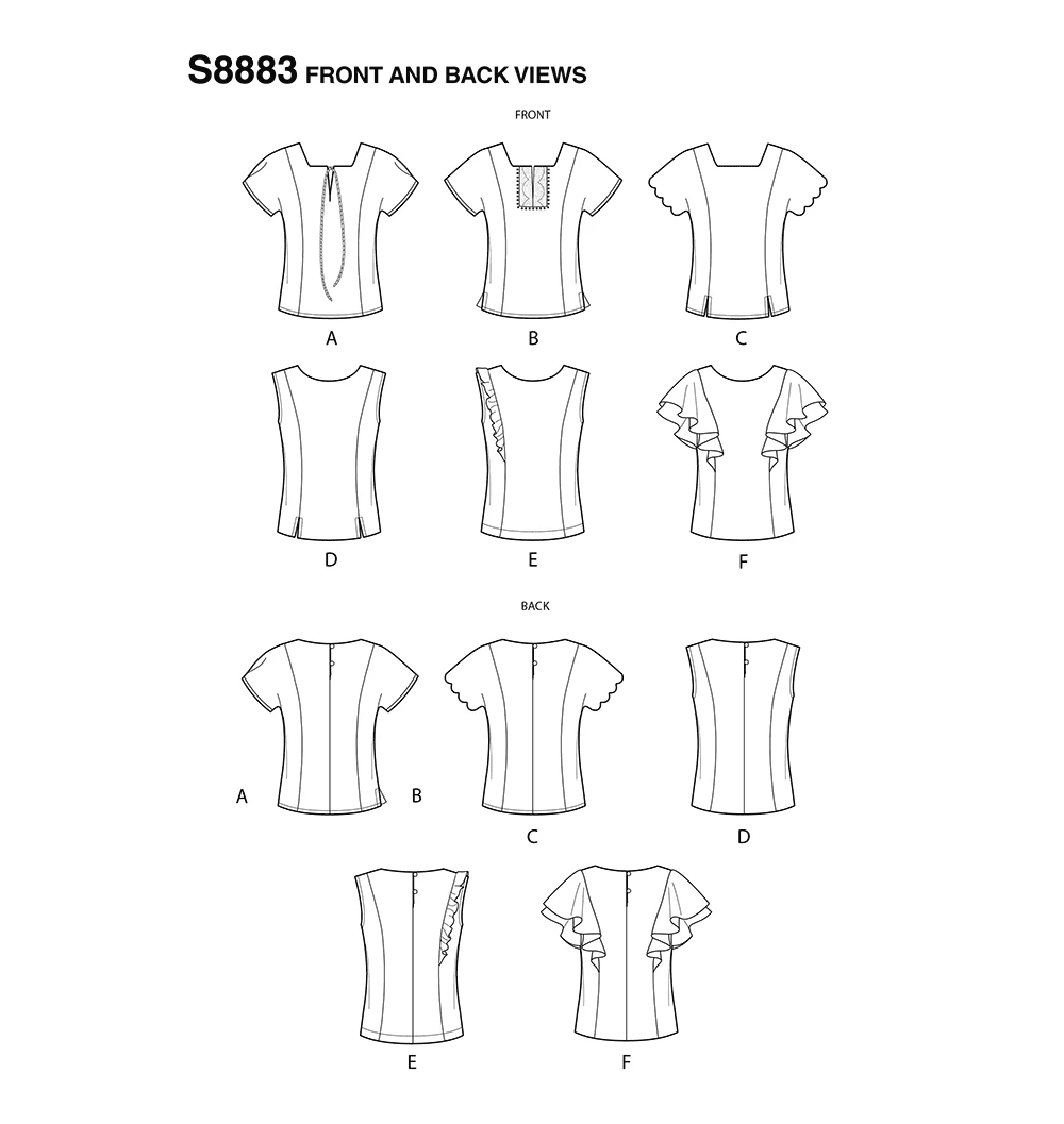 Simplicity Sewing Pattern Misses' Tops 5 Simplicity Sewing Pattern Misses' Tops