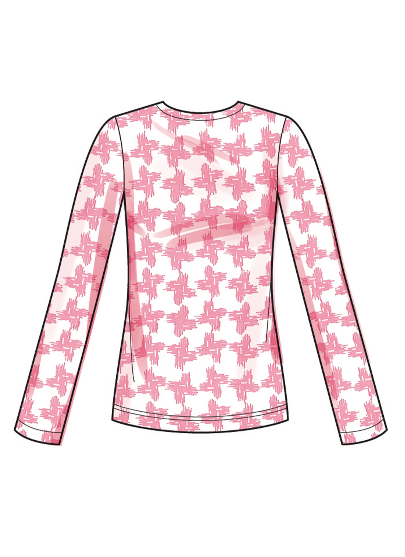New Look Sewing Pattern Misses' Knit Tops and Skirt In Two Lengths 3 New Look Sewing Pattern Misses' Knit Tops and Skirt In Two Lengths
