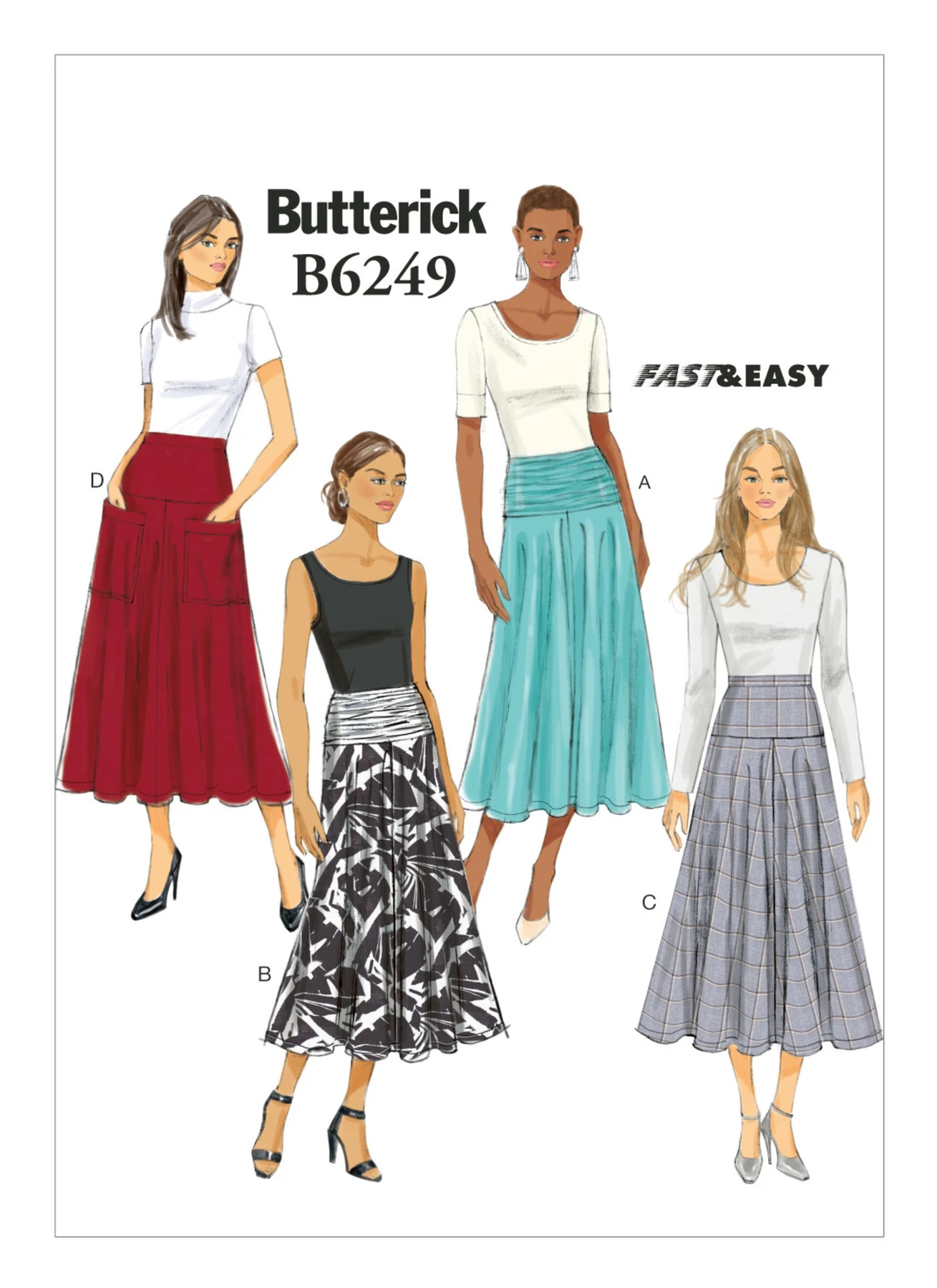 Butterick Sewing Pattern Misses' A-Line Skirts (PDF) 1 Butterick Sewing Pattern Misses' A-Line Skirts (PDF)