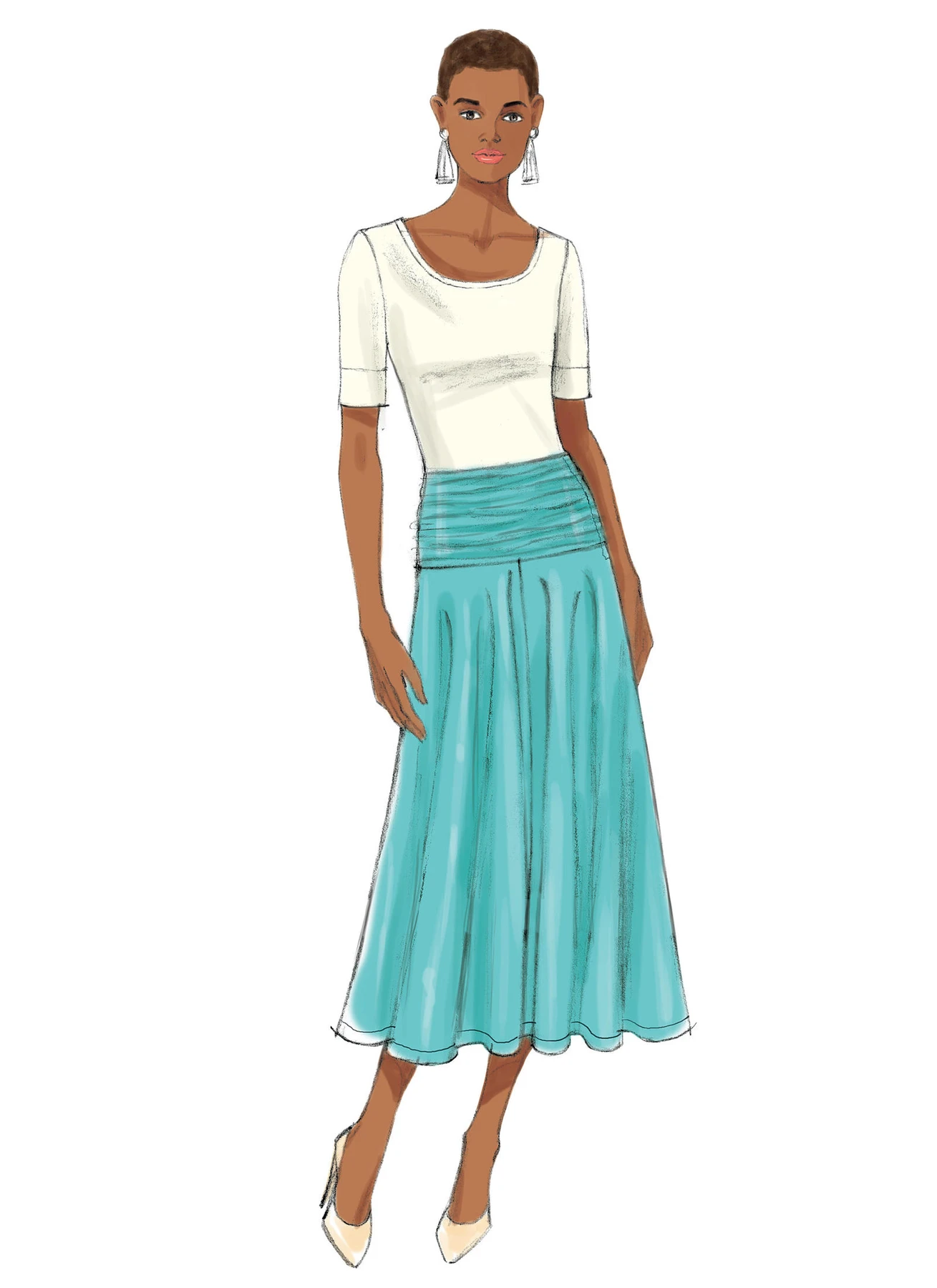 Butterick Sewing Pattern Misses' A-Line Skirts (PDF) 4 Butterick Sewing Pattern Misses' A-Line Skirts (PDF)