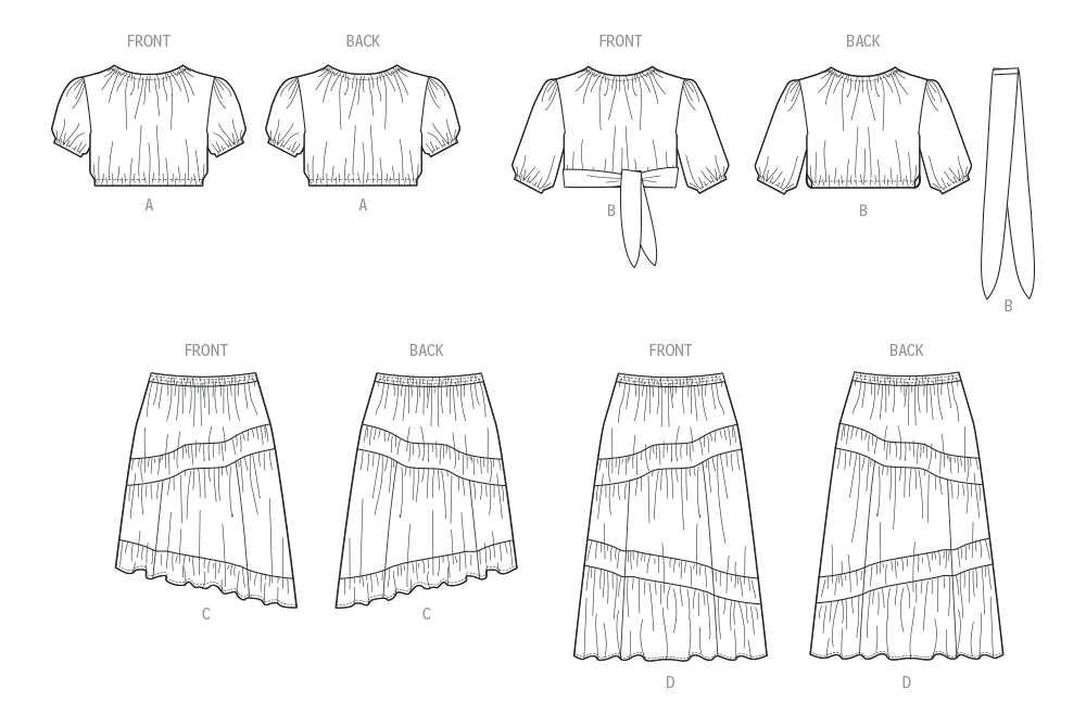 McCall's Sewing Pattern Women's Tops and Skirts (PDF) 9 McCall's Sewing Pattern Women's Tops and Skirts (PDF)