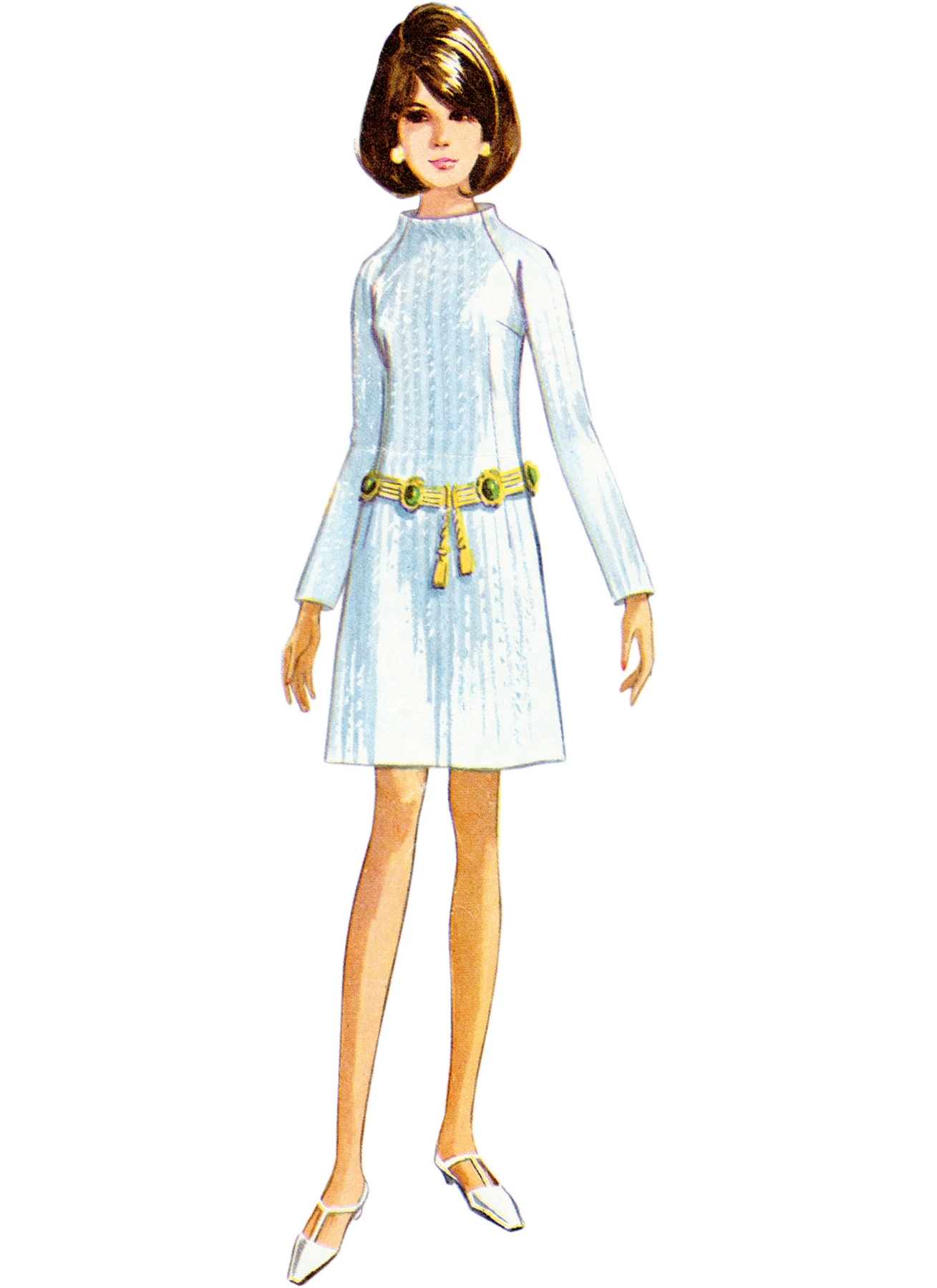 Simplicity Sewing Pattern 1960s Misses' Dress in Two Lengths 2 Simplicity Sewing Pattern 1960s Misses' Dress in Two Lengths