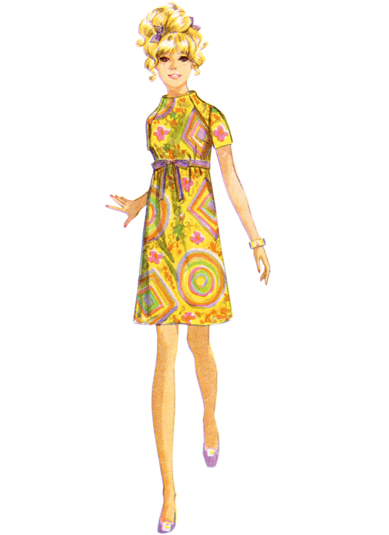 Simplicity Sewing Pattern 1960s Misses' Dress in Two Lengths 3 Simplicity Sewing Pattern 1960s Misses' Dress in Two Lengths