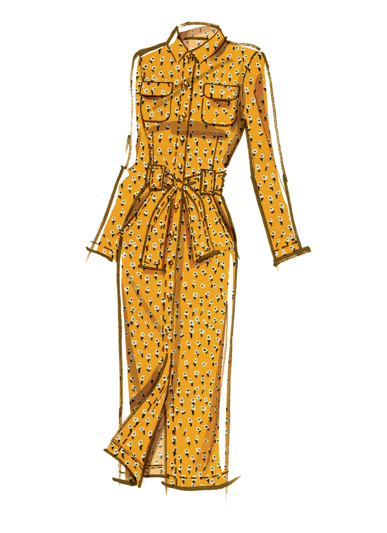 McCall's Sewing Pattern Misses' Dresses & Belt (PDF) 3 McCall's Sewing Pattern Misses' Dresses & Belt (PDF)