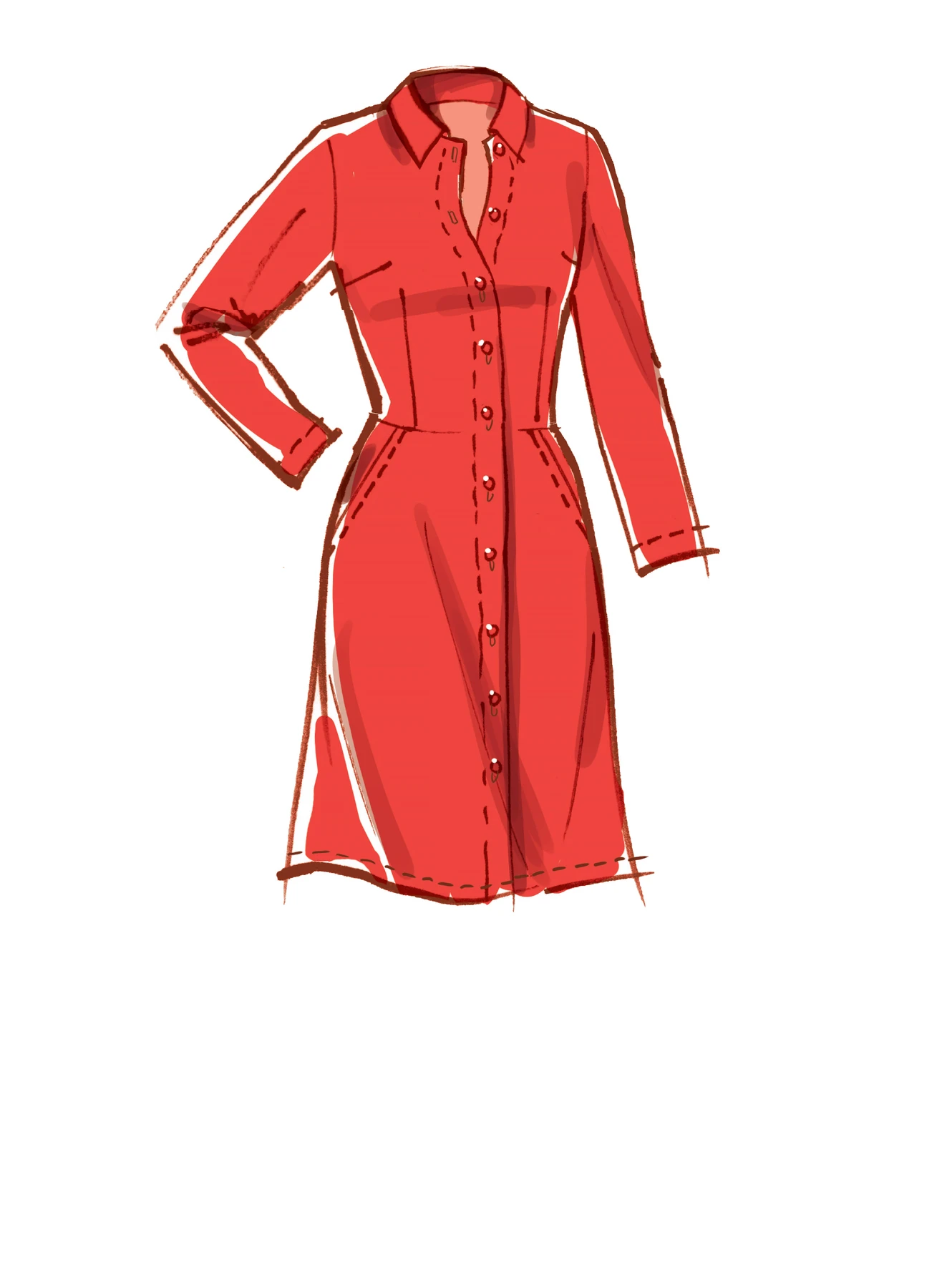 McCall's Sewing Pattern Misses' Dresses & Belt (PDF) 4 McCall's Sewing Pattern Misses' Dresses & Belt (PDF)