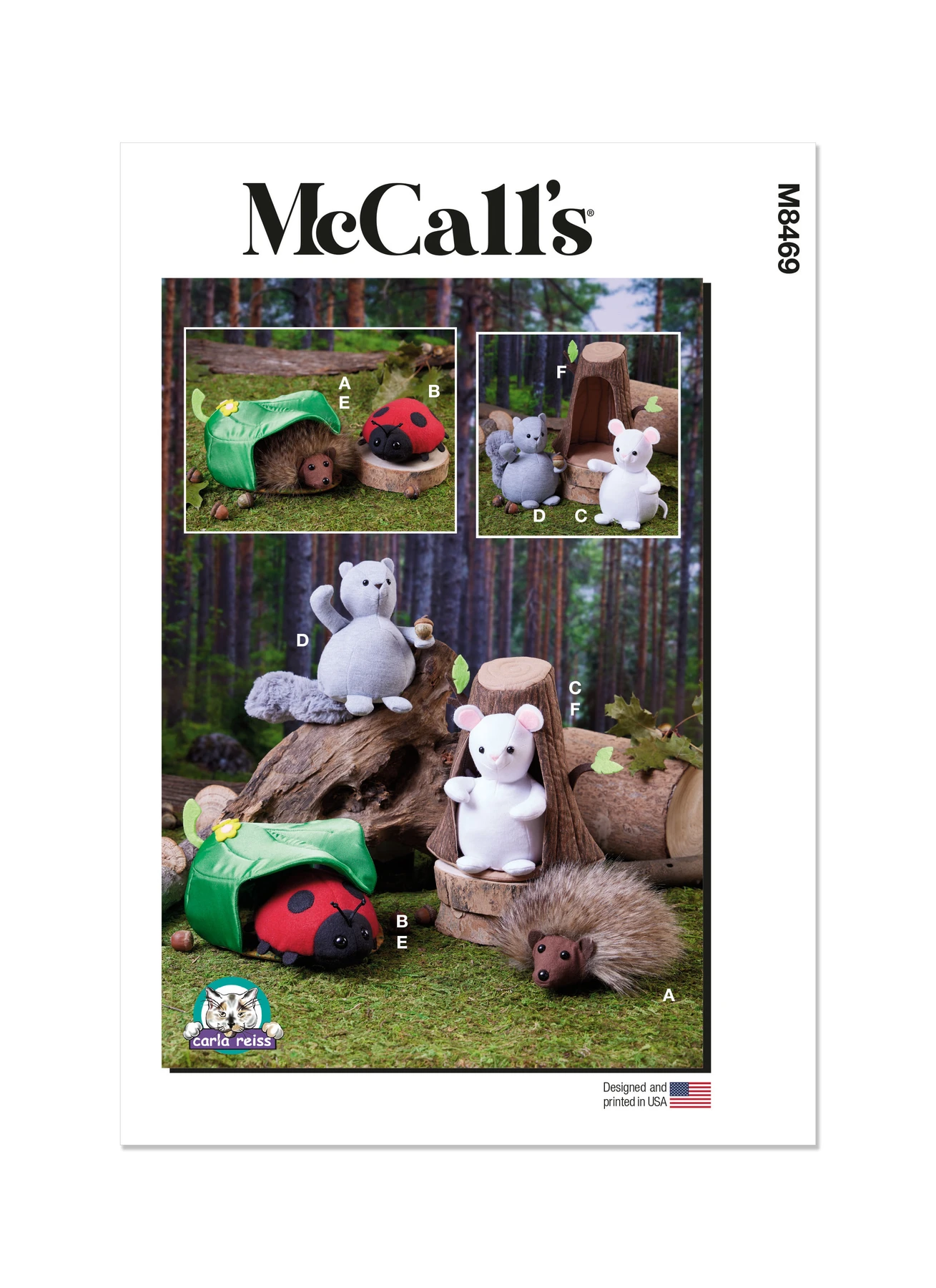 McCall's Sewing Pattern Plush Animals With Leaf and Tree Houses by Carla Reiss Design (PDF) 1 McCall's Sewing Pattern Plush Animals With Leaf and Tree Houses by Carla Reiss Design (PDF)