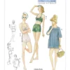 Vogue Patterns 1960s Misses' Lined Halter Bra and Shorts, and Square-Neck Coverup with Pockets 14 Vogue Patterns 1960s Misses' Lined Halter Bra and Shorts, and Square-Neck Coverup with Pockets