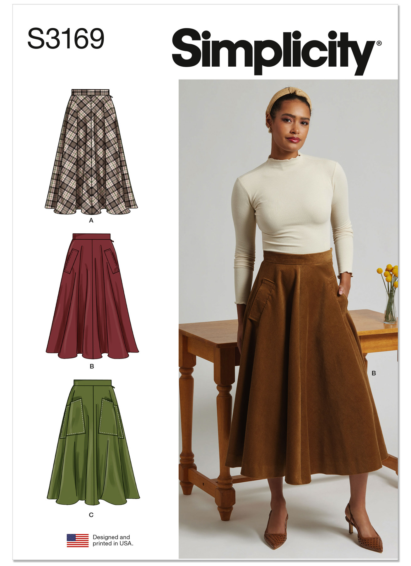 Simplicity Sewing Pattern Misses' and Women's Full Skirt with Pocket Variations (PDF) 1 Simplicity Sewing Pattern Misses' and Women's Full Skirt with Pocket Variations (PDF)