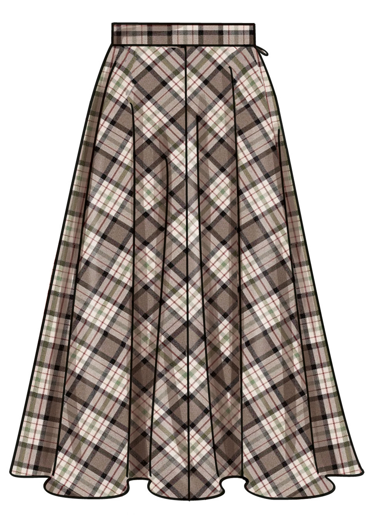 Simplicity Sewing Pattern Misses' and Women's Full Skirt with Pocket Variations (PDF) 3 Simplicity Sewing Pattern Misses' and Women's Full Skirt with Pocket Variations (PDF)