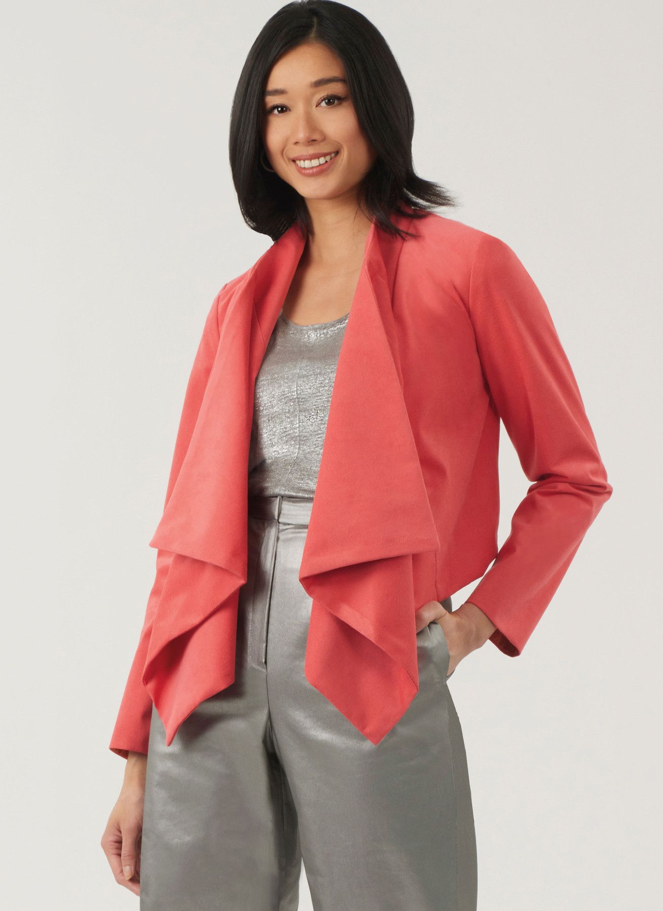 New Look Sewing Pattern Misses' Draped Front Vest, Jacket and Pants 2 New Look Sewing Pattern Misses' Draped Front Vest, Jacket and Pants