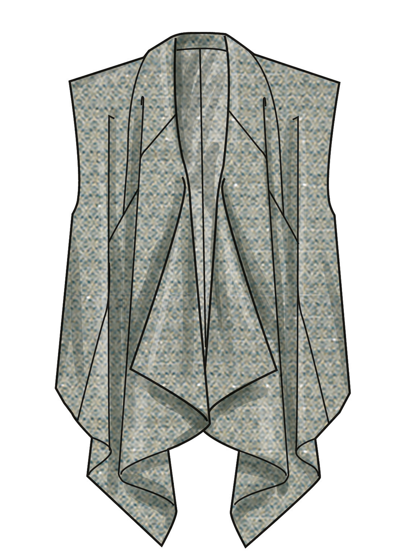 New Look Sewing Pattern Misses' Draped Front Vest, Jacket and Pants 3 New Look Sewing Pattern Misses' Draped Front Vest, Jacket and Pants