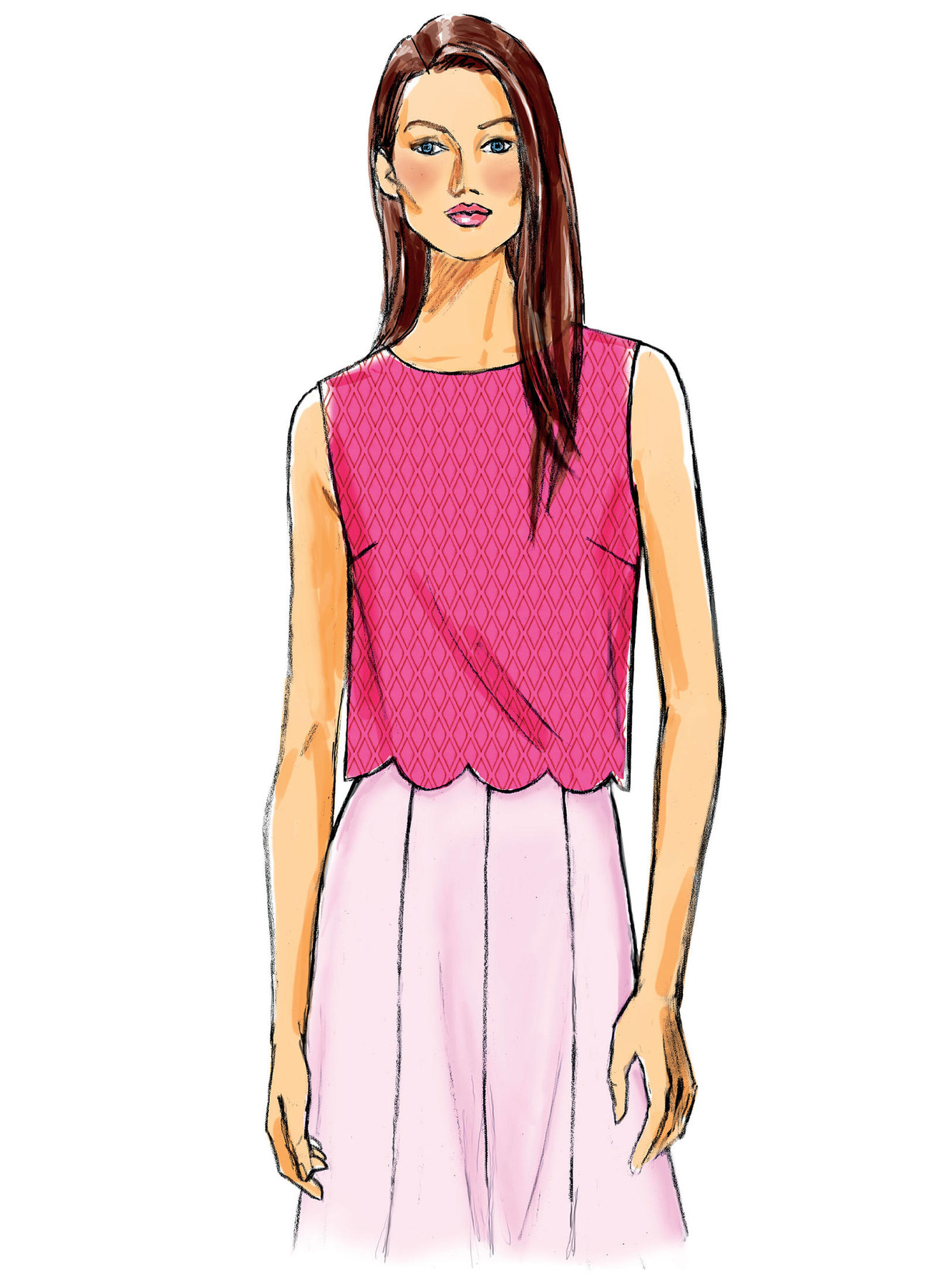 Butterick Sewing Pattern Misses' Cropped Tops 4 Butterick Sewing Pattern Misses' Cropped Tops