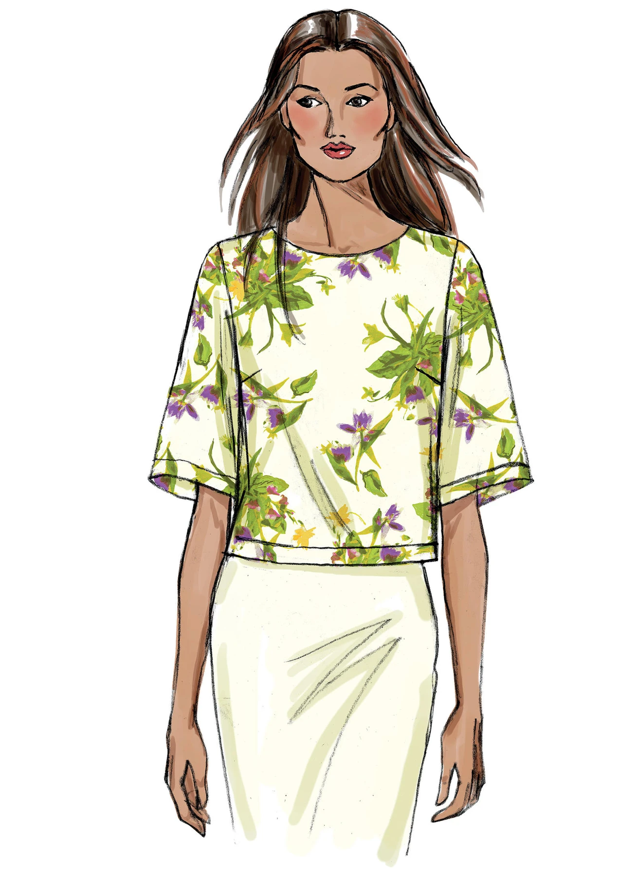 Butterick Sewing Pattern Misses' Cropped Tops 5 Butterick Sewing Pattern Misses' Cropped Tops