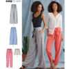 Simplicity Sewing Pattern Misses' Pants with Length and Width Variations and Tie Belt 20 Simplicity Sewing Pattern Misses' Pants with Length and Width Variations and Tie Belt