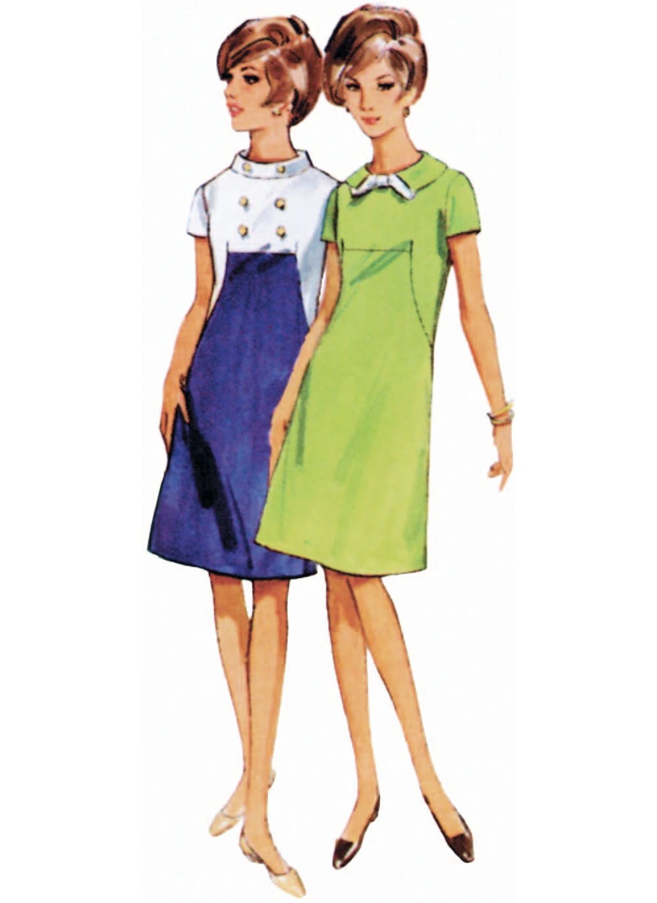 Butterick Sewing Pattern 1960s Misses' One-Piece Dress (PDF) 3 Butterick Sewing Pattern 1960s Misses' One-Piece Dress (PDF)