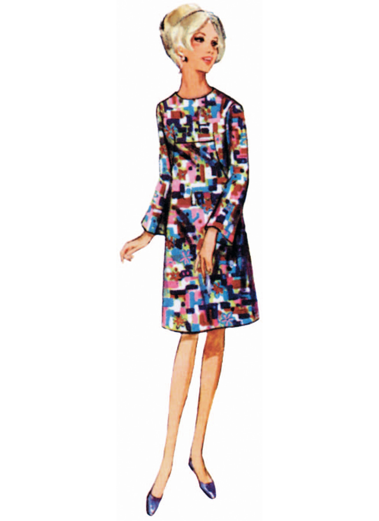 Butterick Sewing Pattern 1960s Misses' One-Piece Dress (PDF) 4 Butterick Sewing Pattern 1960s Misses' One-Piece Dress (PDF)