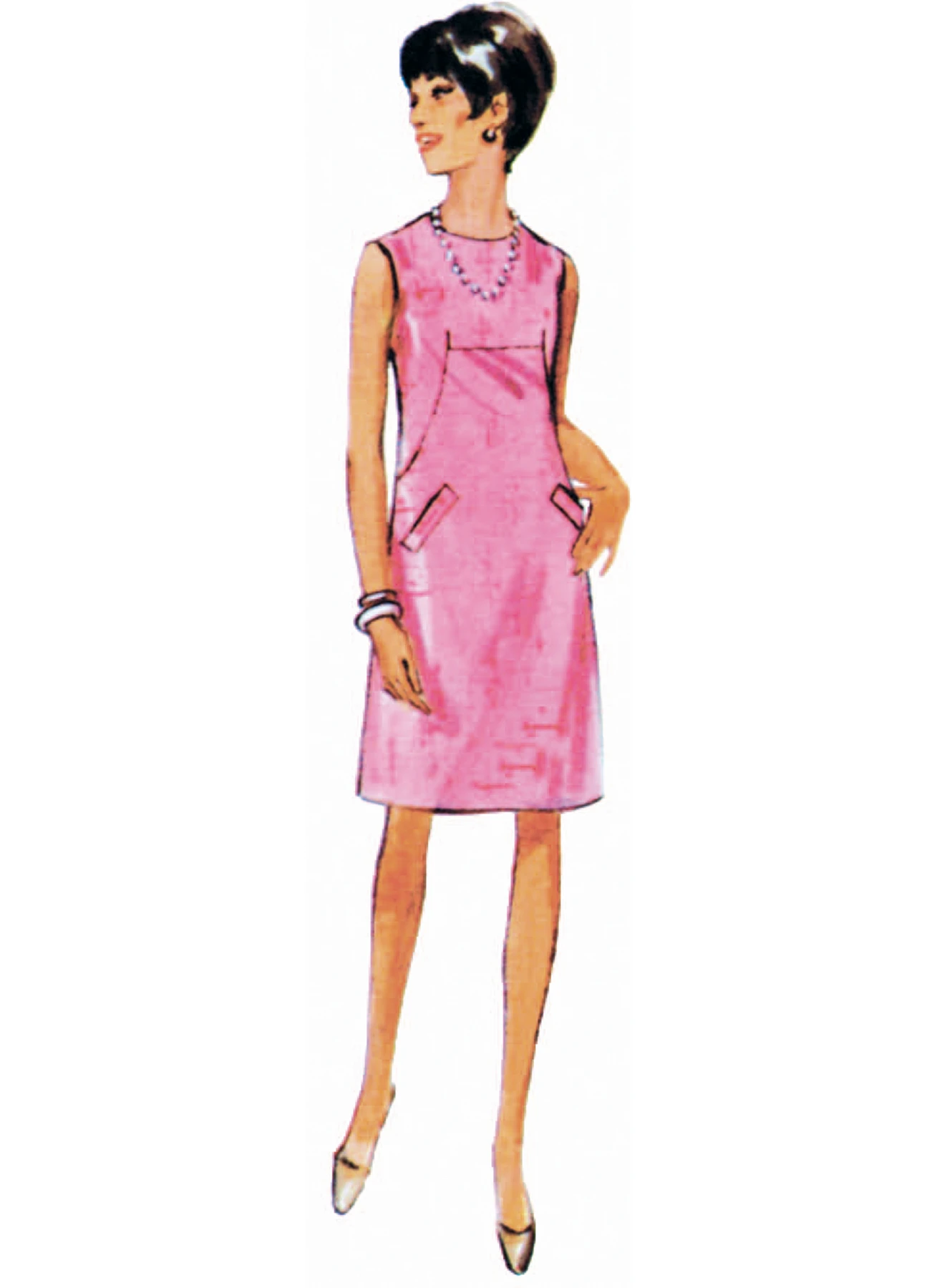 Butterick Sewing Pattern 1960s Misses' One-Piece Dress (PDF) 6 Butterick Sewing Pattern 1960s Misses' One-Piece Dress (PDF)