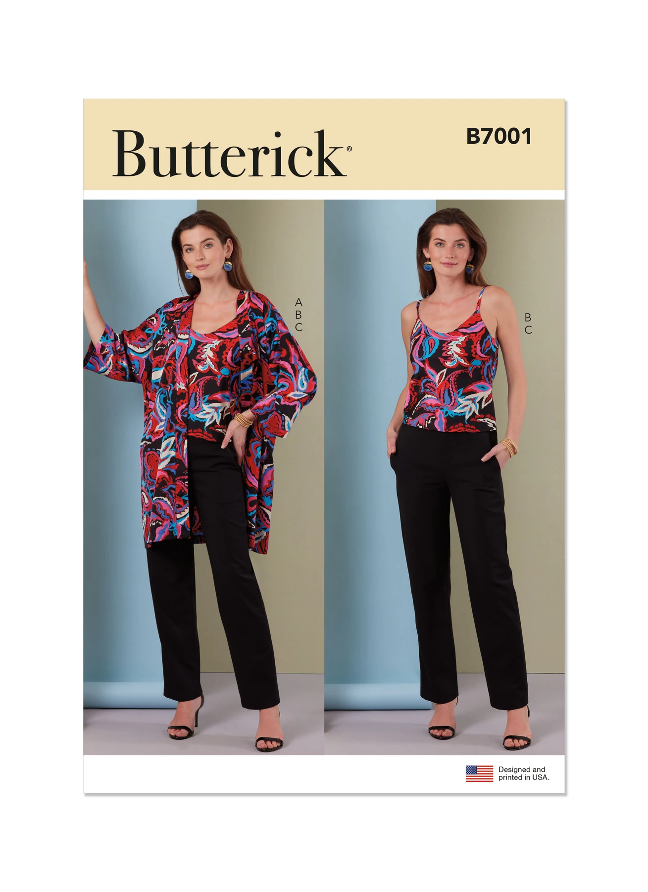 Butterick Sewing Pattern Misses' Jacket, Camisole and Pants 1 Butterick Sewing Pattern Misses' Jacket, Camisole and Pants