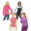 Butterick Sewing Pattern Misses' Button-Back Blouses (PDF)