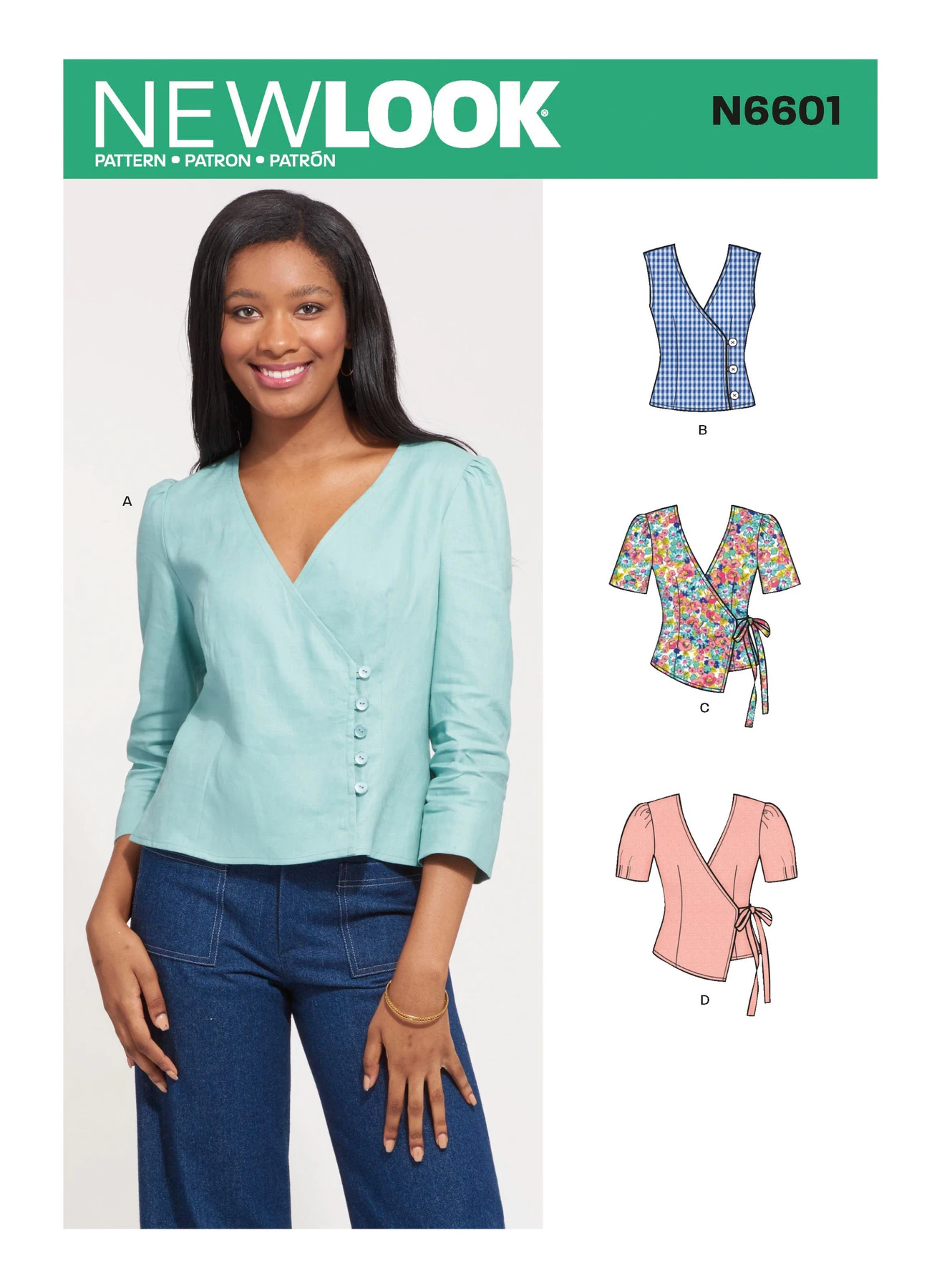 New Look Sewing Pattern Misses' Tops 1 New Look Sewing Pattern Misses' Tops