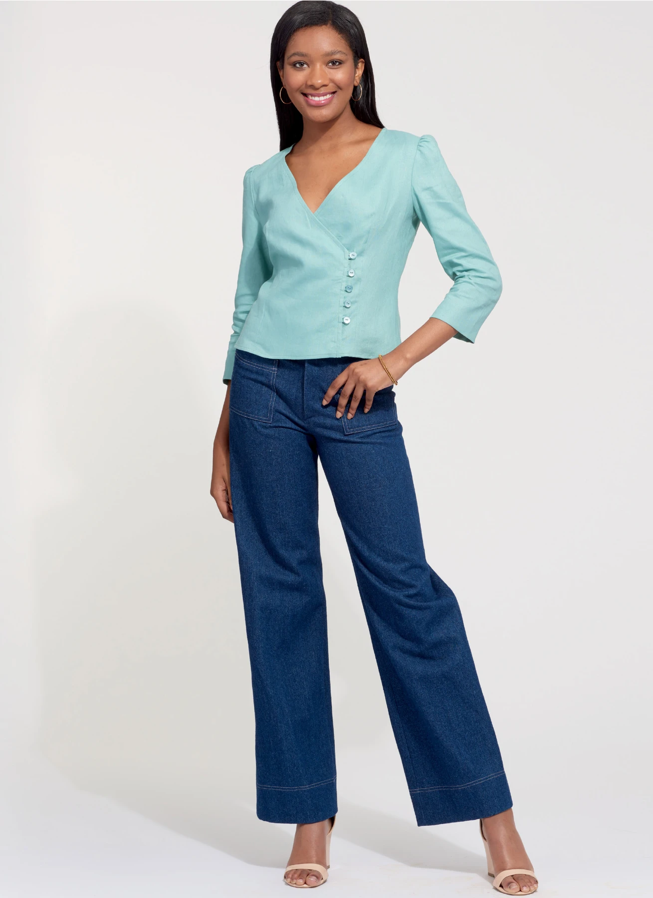 New Look Sewing Pattern Misses' Tops 3 New Look Sewing Pattern Misses' Tops