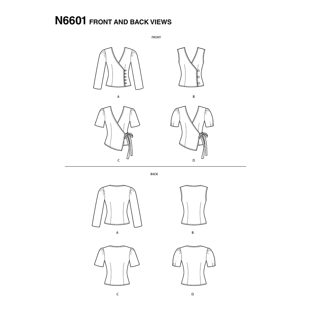 New Look Sewing Pattern Misses' Tops 5 New Look Sewing Pattern Misses' Tops